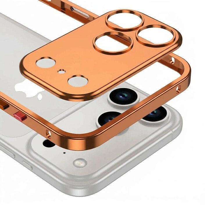 Acheter Protection Design pour iPhone 18 Pro Antichoc avec Protection Caméra Intégré Orange