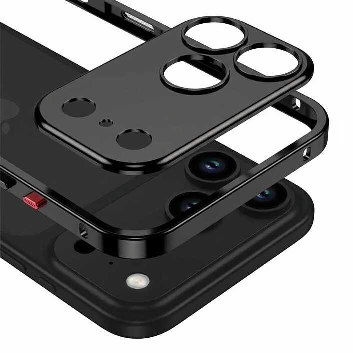 Acheter Protection Design pour iPhone 18 Pro Antichoc avec Protection Caméra Intégré Noir