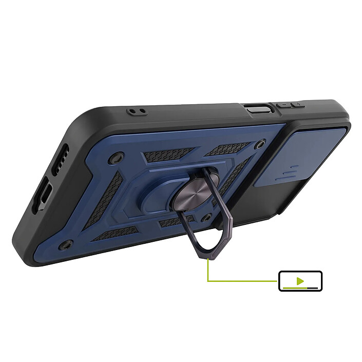 Avis Mayaxess Coque pour Redmi 17 avec Cache Caméra Coulissant et Bague Magnétique Bleu nuit