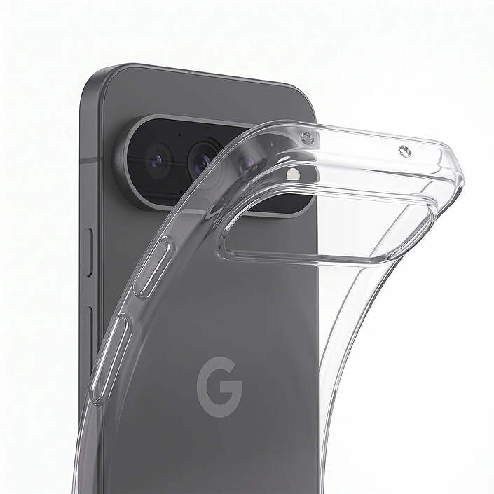Acheter Mayaxess Coque pour Pixel 11 / 11 Pro en Silicone Souple avec Bords Surélevés Transparent