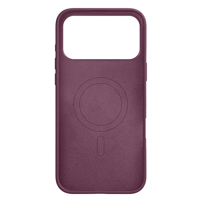 Coque MagSafe pour iPhone 18 Pro en Silicone avec Bords Relevés Violet foncé pas cher