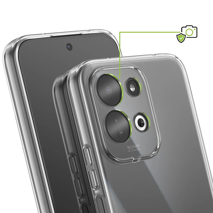 Avis Mayaxess Coque pour Redmi 17 5G en Silicone Souple avec Bords Surélevés Transparent