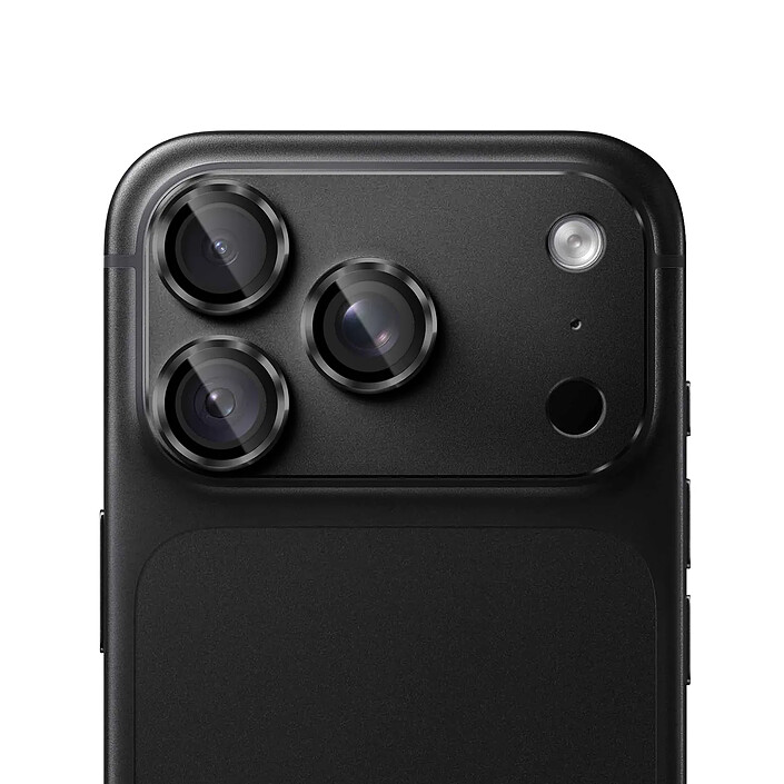 Protection Caméra pour iPhone 18 Pro en Verre Trempé avec Cadre Titane Noir pas cher