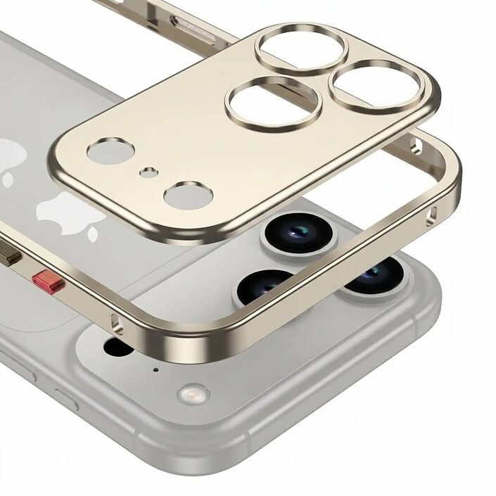 Acheter Protection Design pour iPhone 18 Pro Antichoc avec Protection Caméra Intégré Gris