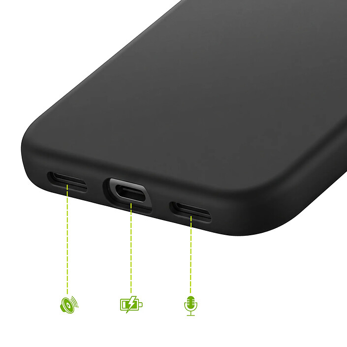 Acheter Mayaxess Coque pour Pixel 11 / 11 Pro en Silicone Souple avec Bords Surélevés Noir