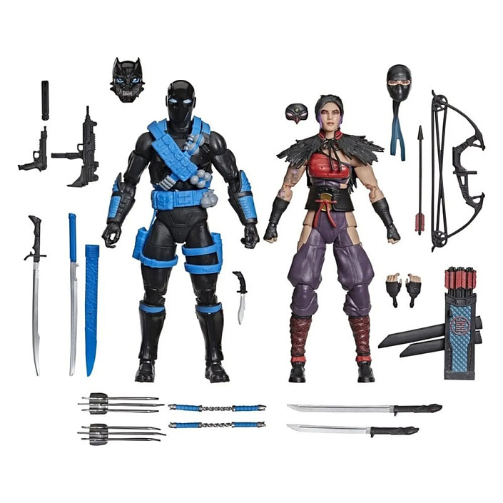 G.I. Joe Classified - Pack 2 figurines G.I. Joe Classified Series Snake Eyes & Kim "Jinx" Arashikage 15 cm pas cher