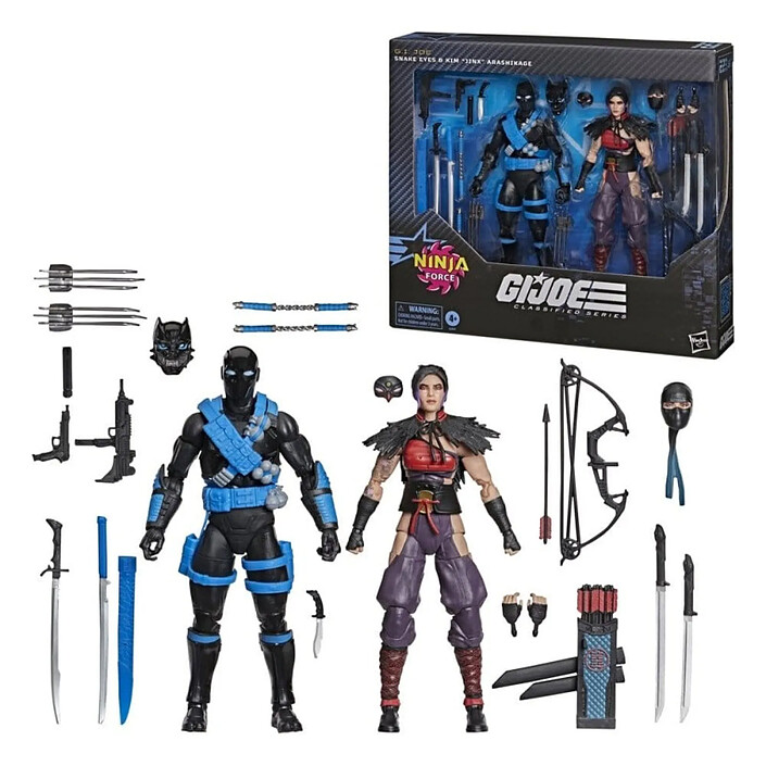 Avis G.I. Joe Classified - Pack 2 figurines G.I. Joe Classified Series Snake Eyes & Kim "Jinx" Arashikage 15 cm