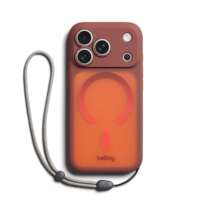 Générique Coque MagSafe pour iPhone 18 Pro / iPhone 17 Pro Série Cinch avec Cordon Orange pas cher