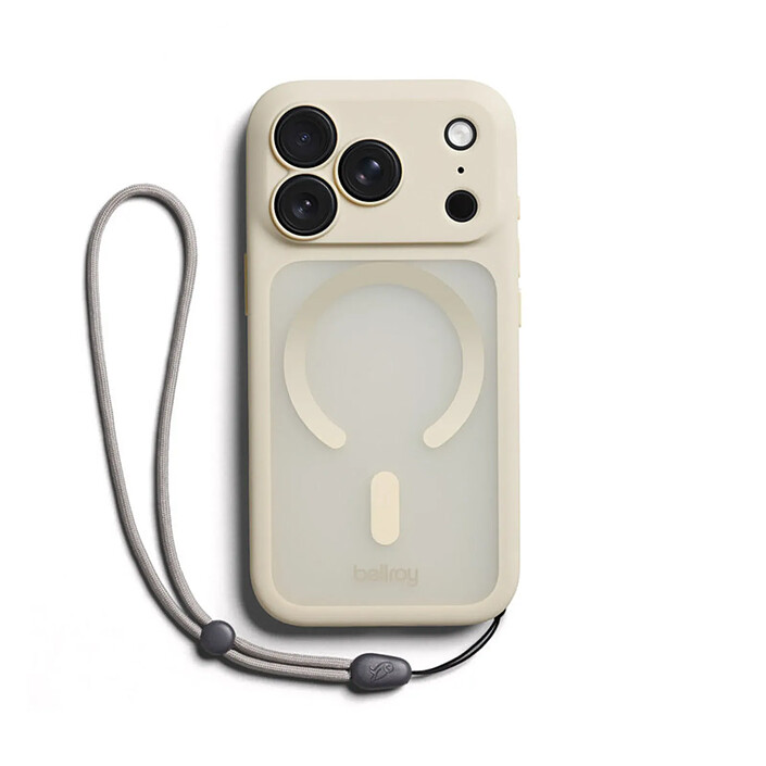 Générique Coque MagSafe pour iPhone 18 Pro / iPhone 17 Pro Série Cinch avec Cordon Beige pas cher