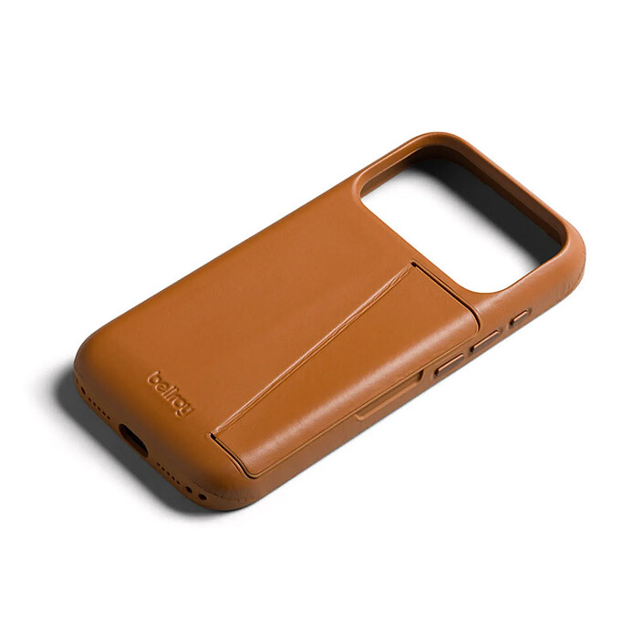 Acheter Générique Coque pour iPhone 18 Pro / iPhone 17 Pro en Cuir Série 3 Card avec Support Camel