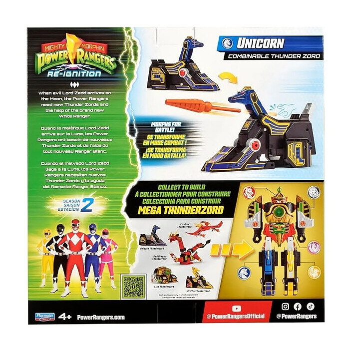 Acheter Power Rangers - Figurine Thunderzord Unicorn