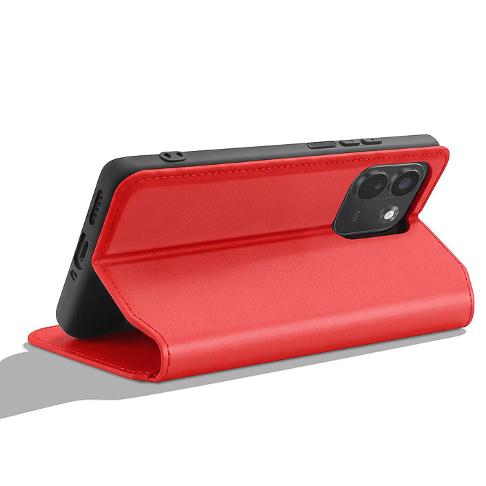 Acheter Étui à Clapet pour Redmi Note 17 Pro / 17 Pro Max Fonction Stand Classic Edition Rouge