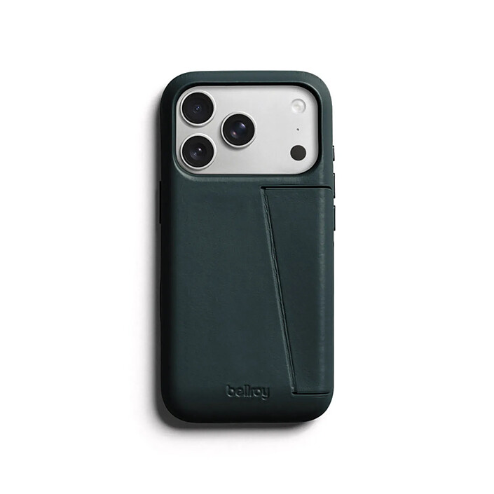 Générique Coque pour iPhone 18 Pro / iPhone 17 Pro en Cuir Série 3 Card avec Support Vert