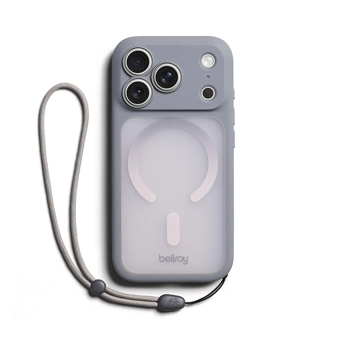 Générique Coque MagSafe pour iPhone 18 Pro / iPhone 17 Pro Série Cinch avec Cordon Gris lavande pas cher