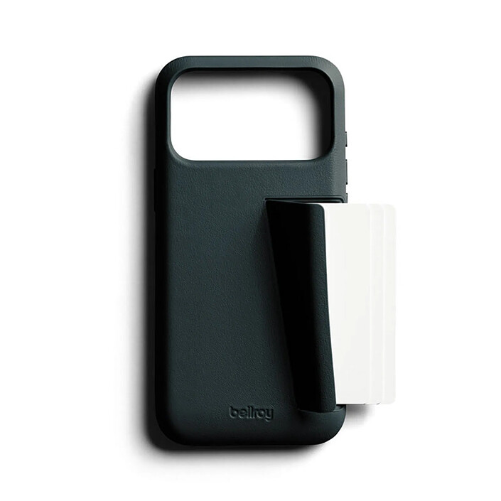 Acheter Générique Coque pour iPhone 18 Pro Max / iPhone 17 Pro Max en Cuir Série 3 Card avec Support Vert