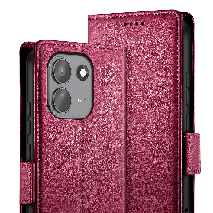 Acheter Étui Portefeuille pour Redmi Note 17 Pro Max Série Smart Book avec Support Bleu canard