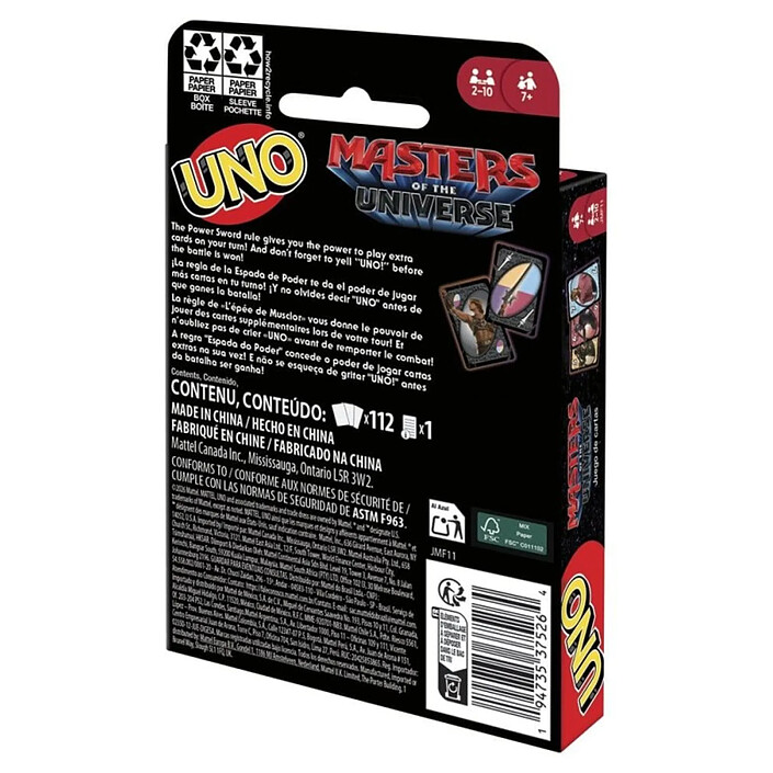 UNO - Jeu de cartes Les Maîtres de l'Univers Movie 2026 pas cher
