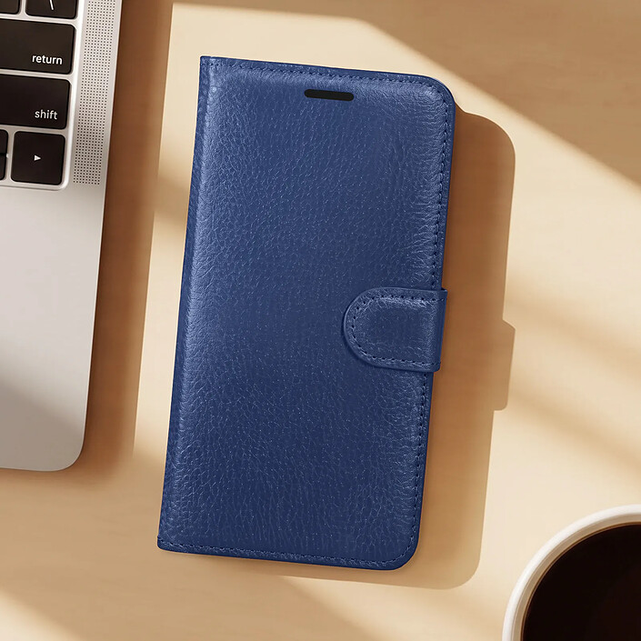 Acheter Zanaé Étui Portefeuille pour Redmi Note 17 Pro Effet Grainé avec Support Bleu nuit