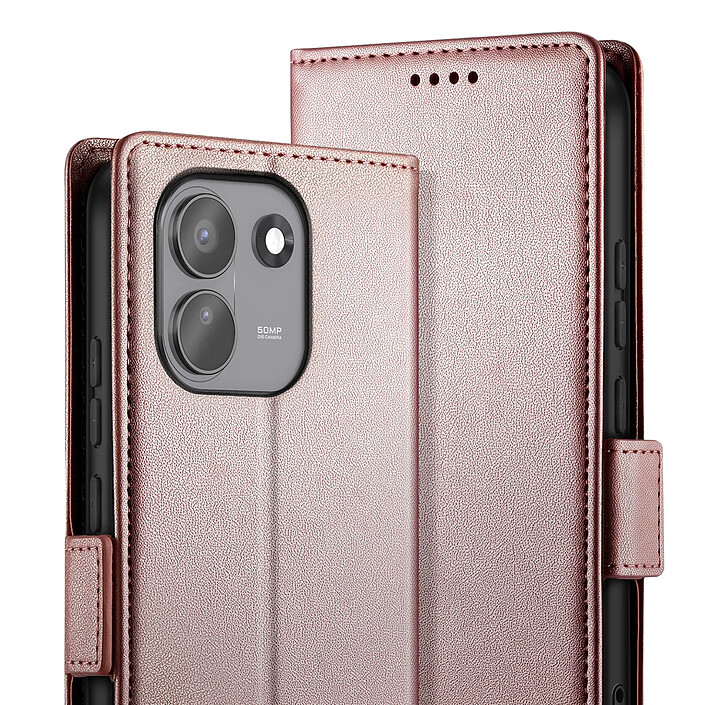 Acheter Étui Portefeuille pour Redmi Note 17 Pro Max Série Smart Book avec Support Bleu canard