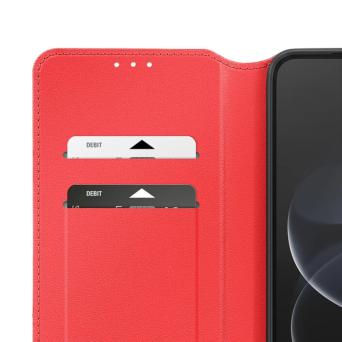 Étui à Clapet pour Redmi Note 17 Pro / 17 Pro Max Fonction Stand Classic Edition Rouge pas cher