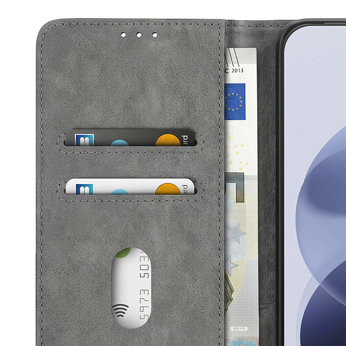 Étui Portefeuille pour Redmi Note 17 Série Chesterfield avec Support Bleu nuit pas cher