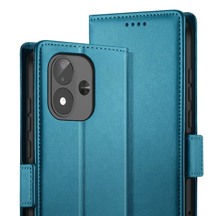Acheter Étui Portefeuille pour Redmi Note 17 Série Smart Book avec Support Bleu canard