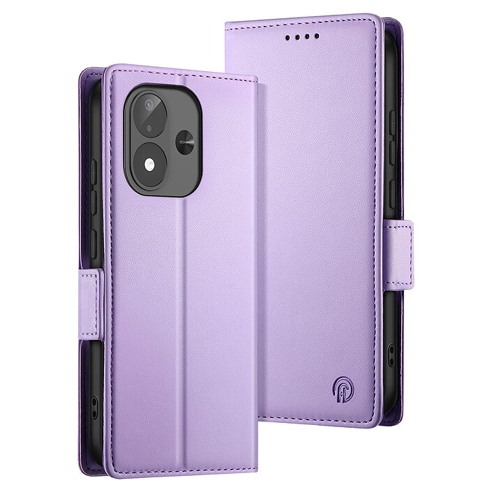 Étui Portefeuille pour Redmi Note 17 Série Smart Book avec Support Bleu canard