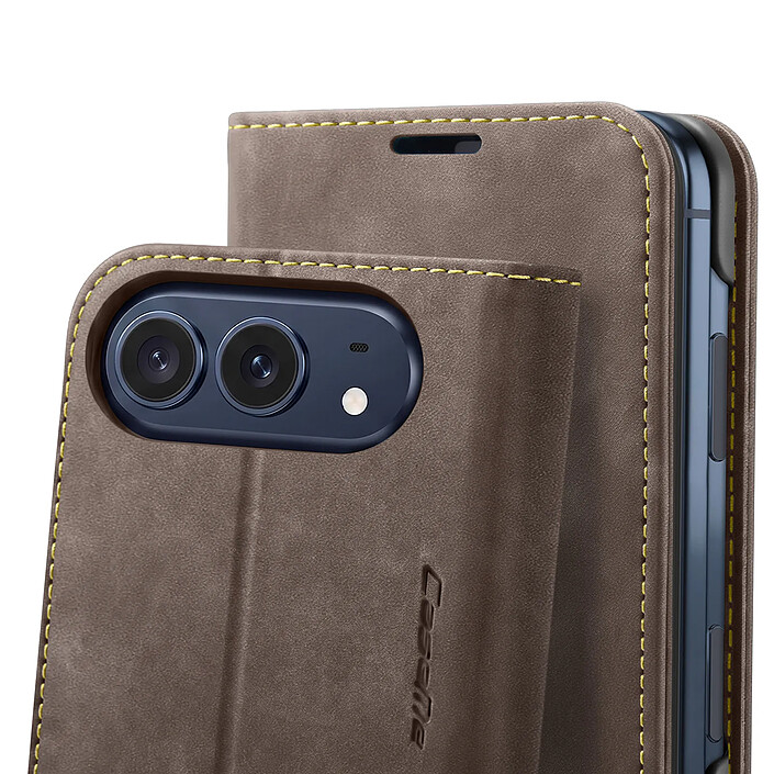 Avis Caseme Étui Portefeuille pour iPhone Duo Protection RFID Vintage avec Support Bleu canard