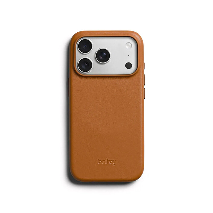 Générique Coque MagSafe pour iPhone 18 Pro / iPhone 17 Pro en Cuir Série Leather Camel