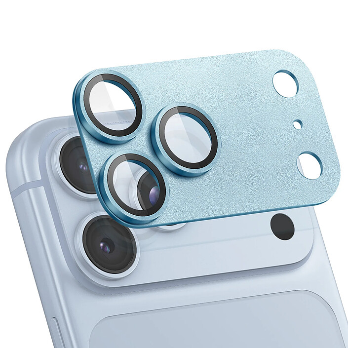 Protection Caméra pour iPhone 18 Pro Max en Verre Trempé et Aluminium 9H Noir