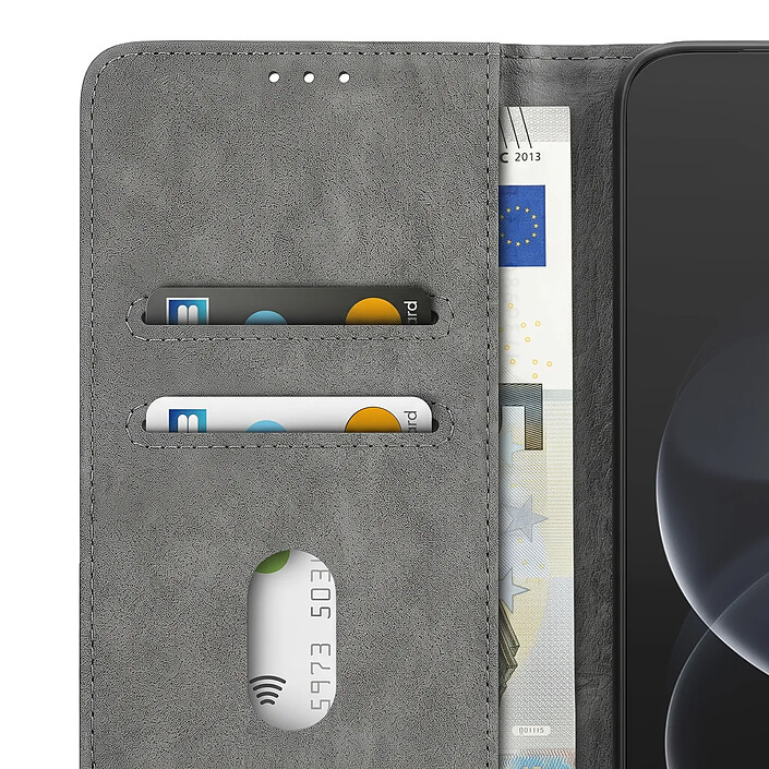 Étui Portefeuille pour Redmi Note 17 Pro Série Chesterfield avec Support Bleu nuit pas cher