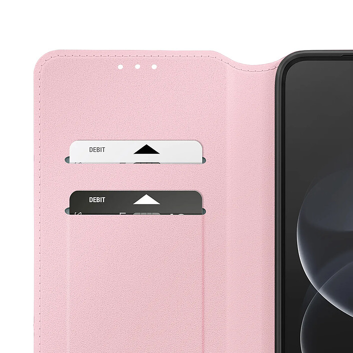 Étui à Clapet pour Redmi Note 17 Pro / 17 Pro Max Fonction Stand Classic Edition Rose champagne pas cher