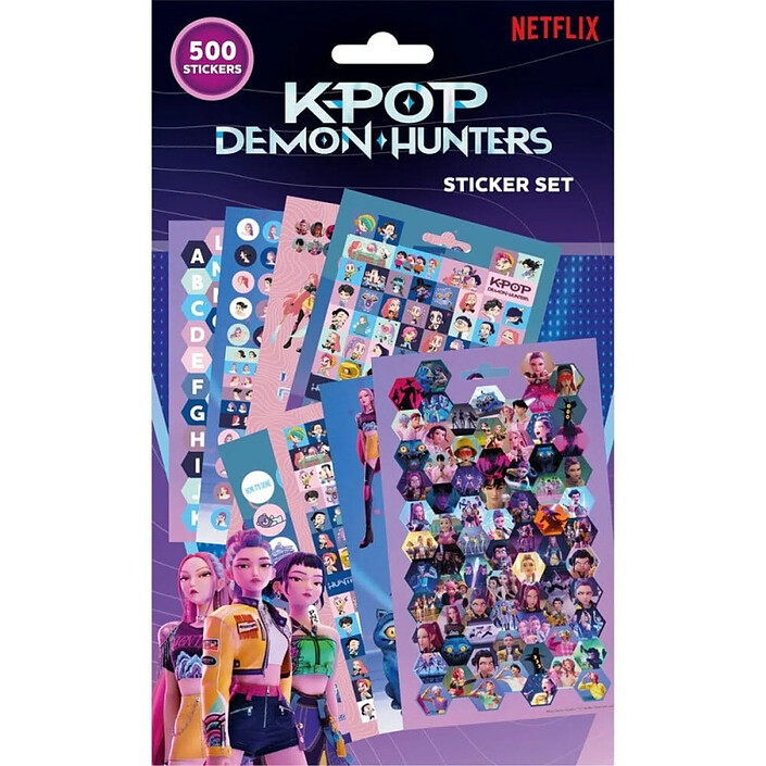 KPop Demon Hunters - Pack de 500 stickers