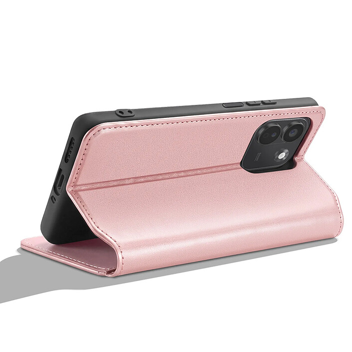 Acheter Étui à Clapet pour Redmi Note 17 Pro / 17 Pro Max Fonction Stand Classic Edition Rose champagne