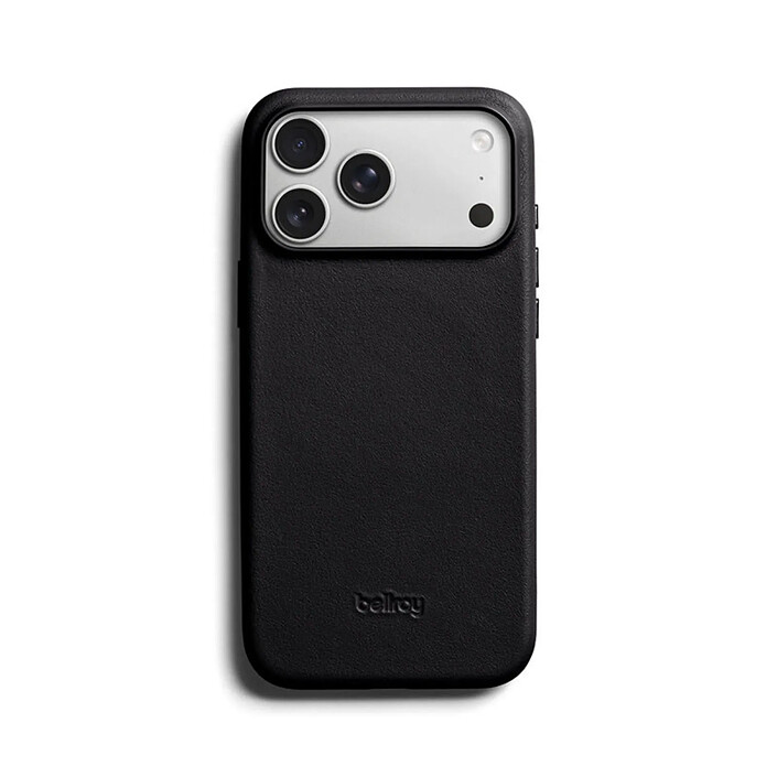Générique Coque MagSafe pour iPhone 18 Pro Max / iPhone 17 Pro Max en Cuir Série Leather Noir