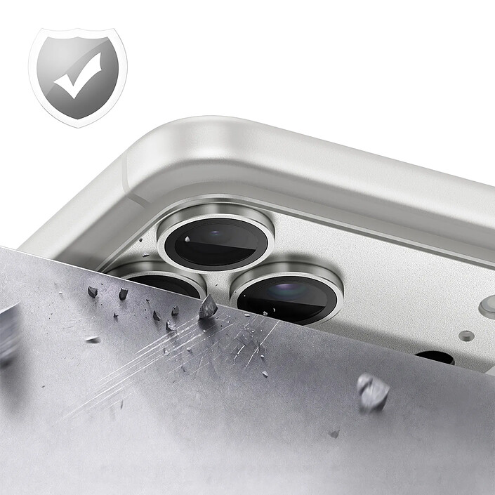 Acheter Protection Caméra pour iPhone 18 Pro Max en Verre Trempé et Aluminium 9H Argent