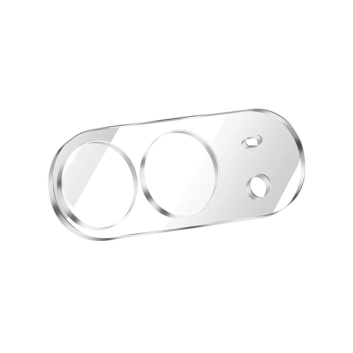 Protection Caméra pour iPhone Duo en Verre Trempé 9H Incurvé 3D Transparent pas cher