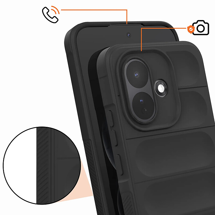 Avis Coque pour Xiaomi Redmi Note 17 Pro avec Motifs Géométriques Angles Renforcés Bleu ciel
