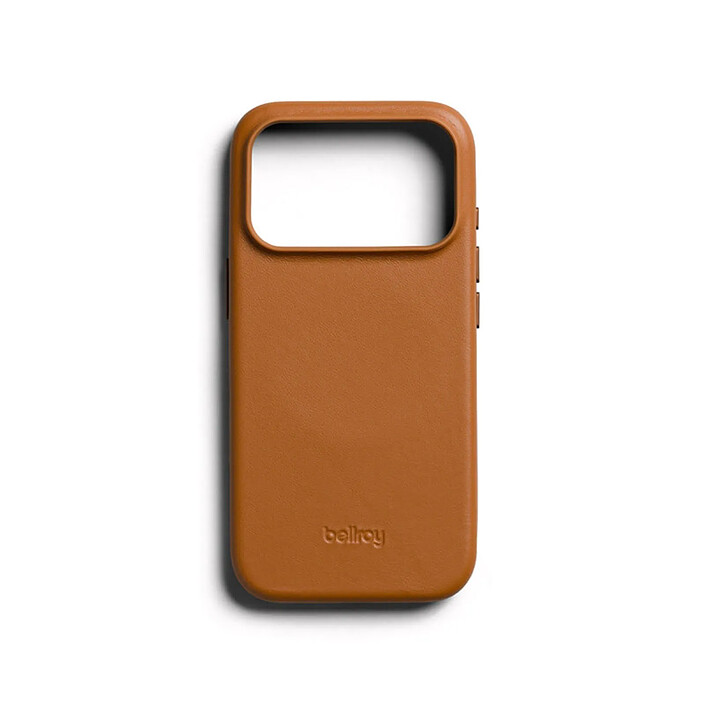 Générique Coque MagSafe pour iPhone 18 Pro / iPhone 17 Pro en Cuir Série Leather Camel pas cher