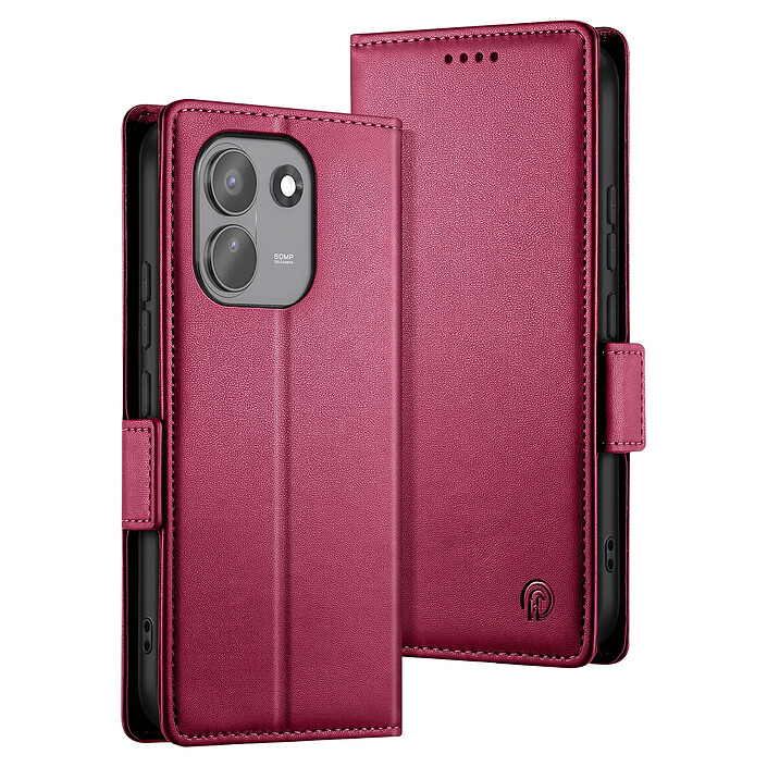Étui Portefeuille pour Redmi Note 17 Pro Max Série Smart Book avec Support Bleu canard