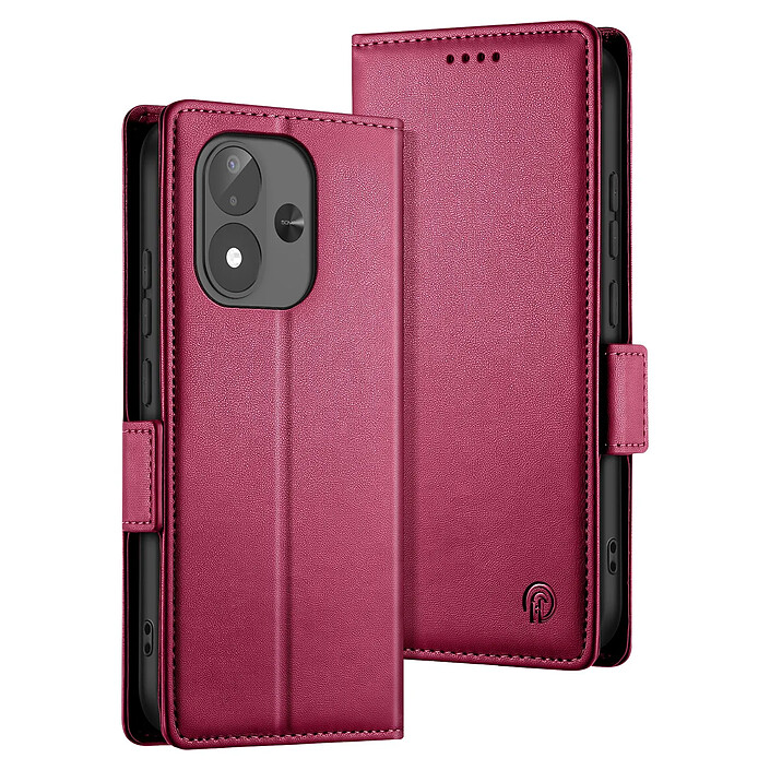 Étui Portefeuille pour Redmi Note 17 Série Smart Book avec Support Bleu canard