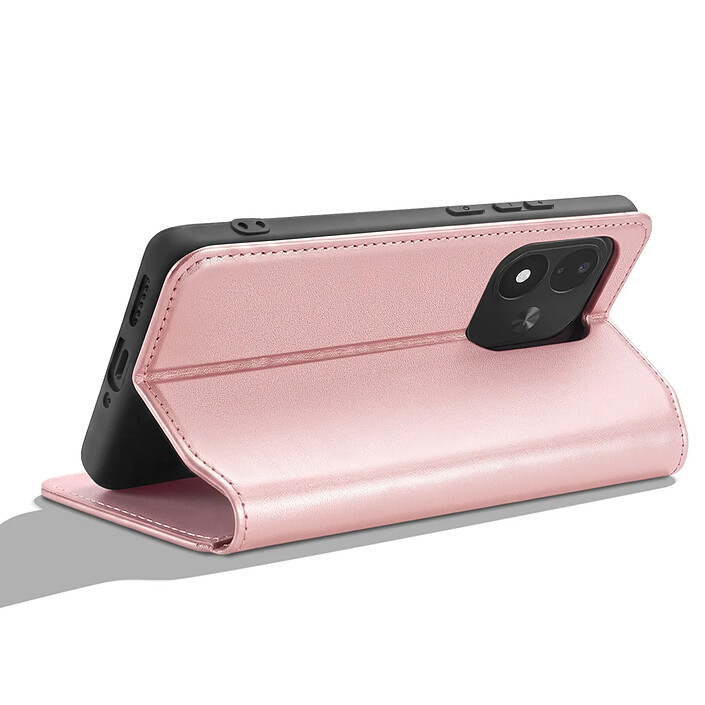 Acheter Étui à Clapet pour Redmi Note 17 Fonction Stand Classic Edition Rose champagne