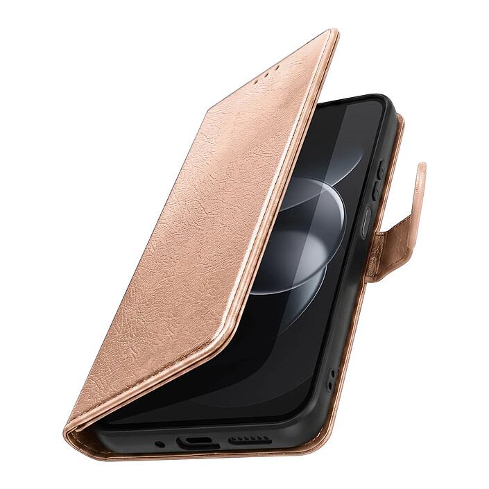 Étui Portefeuille pour Redmi Note 17 Pro Série Chesterfield avec Support Bleu nuit