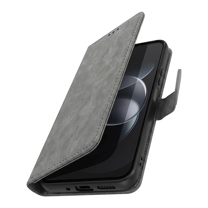 Étui Portefeuille pour Redmi Note 17 Pro Série Chesterfield avec Support Bleu nuit
