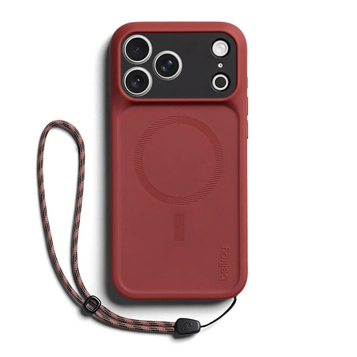 Avis Générique Coque MagSafe pour iPhone 18 Pro Max / iPhone 17 Pro Max avec Cordon Bordeaux