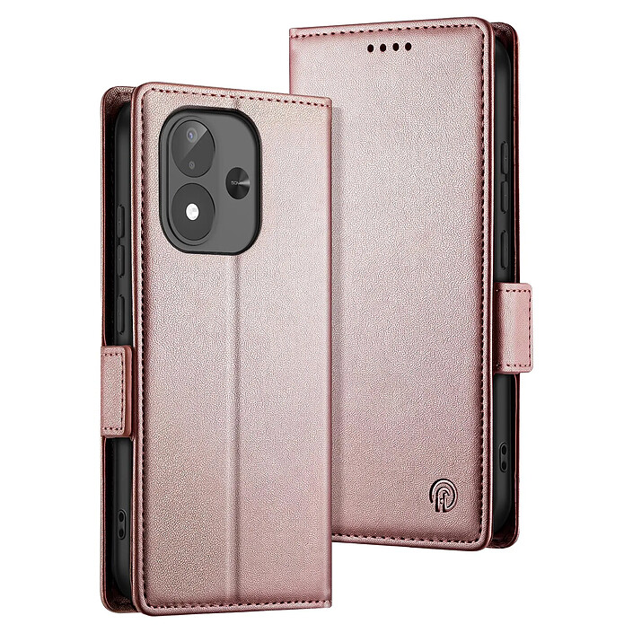 Étui Portefeuille pour Redmi Note 17 Série Smart Book avec Support Bleu canard