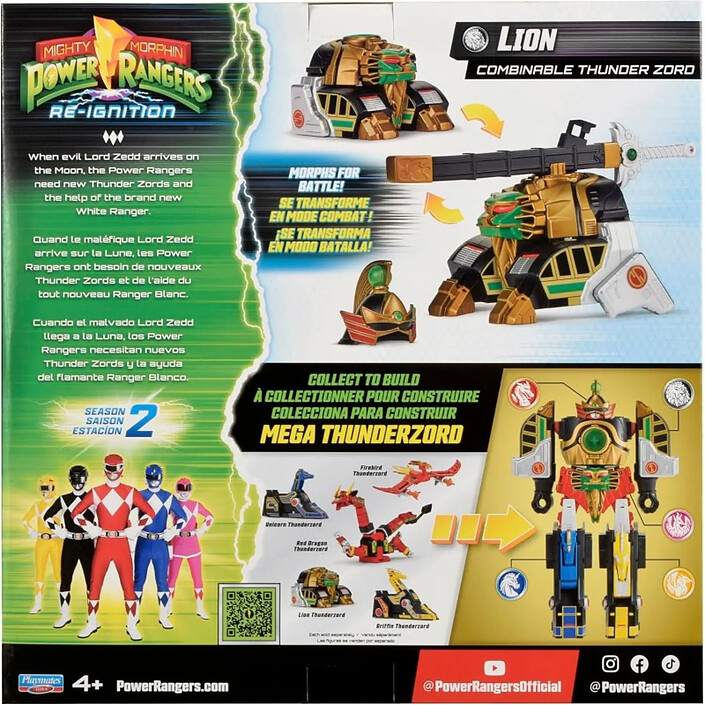 Acheter Power Rangers - Figurine Thunderzord Lion