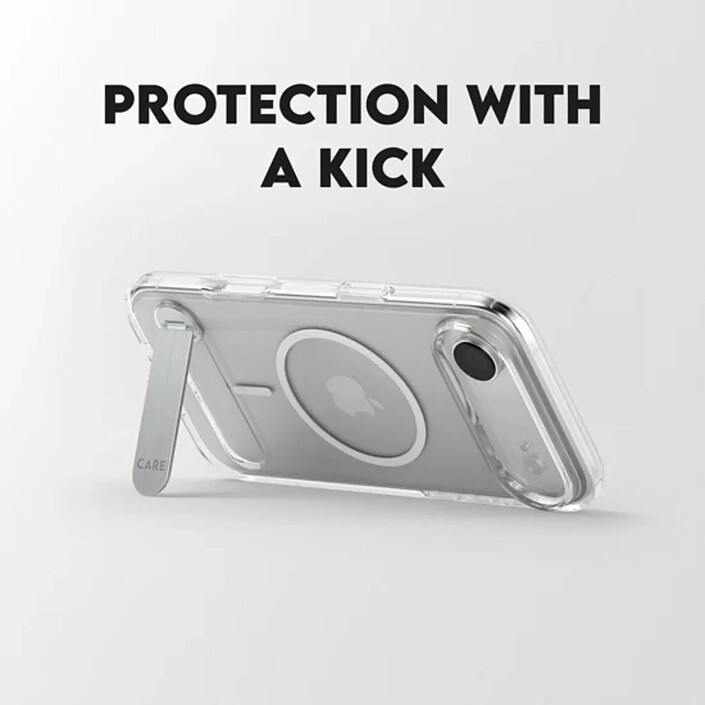 PanzerGlass Coque MagSafe pour iPhone Air Protection Antichoc avec Béquille Pliable Transparent pas cher