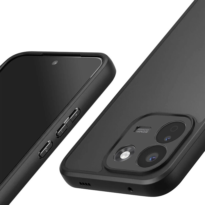 Acheter Coque pour Xiaomi Redmi Note 17 Pro Max Antichoc Bimatière avec Coins Renforcés Noir