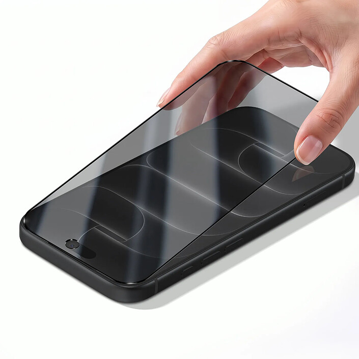 Acheter Verre Trempé pour iPhone 18 Pro Max avec Filtre de Confidentialité Anti-Espion Noir transparent